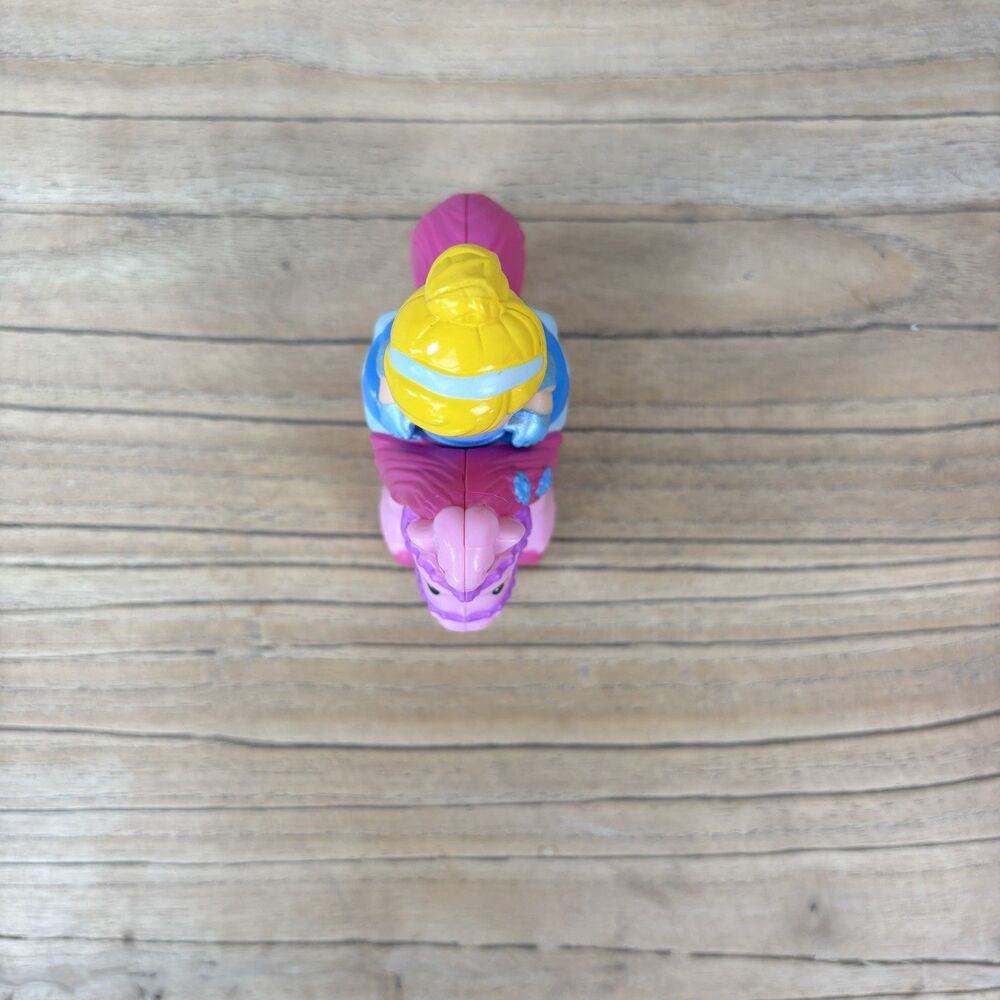 Little People Klip Klop Disney Princess Cinderella Horse Pink RARE Fisher Price - Picture 12 of 14